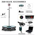 Star Home Shop 30 inch selfi Video creat 360 dgree Moving Stand 360 Photo Booth Aotumatically Spining 360 Degree Photo Booth for Wedding Party Events Key Features