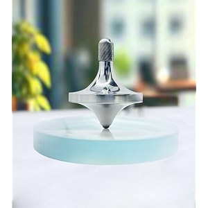 premium metal spinning top with 3 inch concave base aluminium inception with grip model