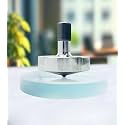 Premium Metal Spinning Top with 3 Inch Concave Base (Aluminium, Wide Tip Model)