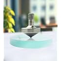 Premium Electro Plated Mild Steel Sharp Tip Model Spinning Top with 3 Inch Concave Base (3-6 Minutes) High Performance Metal Top Spinner, Precision CNC Machined - MSL-ST-3ICG