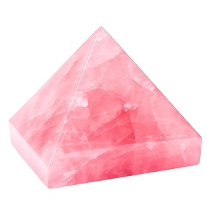 star rose quartz pyramid - 1534 inch crystal pyramid for positive energy vastu reiki feng shui and chakra healing energy balancing