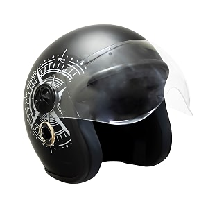 turtle helmet star with visor open face design with scratch resistive clear visor amp hard shell abs plastic helmet-parent