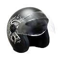 Turtle Helmet Star with Visor Open Face Design with Scratch Resistive Clear Visor &amp; Hard Shell ABS Plastic Helmet-Parent