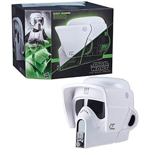star wars the black series scout trooper premium electronic helmet with sound effects star wars return of the jedi adult roleplay item