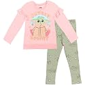STAR WARS The Mandalorian Grogu Girls' Long Sleeve T-Shirt and Leggings Set