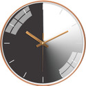 Star Work Analog 67 cm X 32.5 cm Wall Clock (Black, With Glass, Standard)