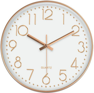 star work analog 67 cm x 325 cm wall clock white with glass standard