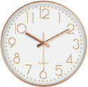 Star Work Analog 67 cm X 32.5 cm Wall Clock (White, With Glass, Standard)
