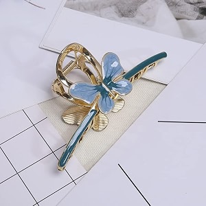 star work hair claw clips thick long jaw clips barrettes hair accessories perfect fashion jaw claw hair styling for women and girls winter blue