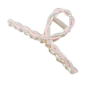 star work hair claw clips thick long jaw clips barrettes hair accessories perfect fashion jaw claw hair styling for women and girls chain pink