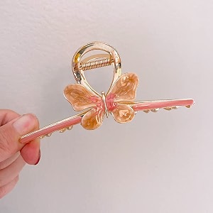 star work hair claw clips thick long jaw clips barrettes hair accessories perfect fashion jaw claw hair styling for women and girls winter orange