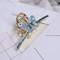 STAR WORK Hair Claw Clips Thick Long Jaw Clips Barrettes Hair Accessories Perfect Fashion Jaw Claw Hair Styling for Women and Girls (WINTER BLUE)