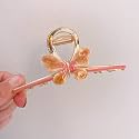 STAR WORK Hair Claw Clips Thick Long Jaw Clips Barrettes Hair Accessories Perfect Fashion Jaw Claw Hair Styling for Women and Girls (WINTER ORANGE)