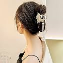 STAR WORK Hair Claw Clips Thick Long Jaw Clips Barrettes Hair Accessories Perfect Fashion Jaw Claw Hair Styling for Women and Girls (CLASSY BLUE)