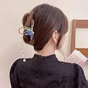 STAR WORK Hair Claw Clips Thick Long Jaw Clips Barrettes Hair Accessories Perfect Fashion Jaw Claw Hair Styling for Women and Girls (QUEEN BLUE)