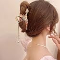 STAR WORK Hair Claw Clips Thick Long Jaw Clips Barrettes Hair Accessories Perfect Fashion Jaw Claw Hair Styling for Women and Girls (QUEEN RED)