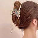 STAR WORK Hair Claw Clips Thick Long Jaw Clips Barrettes Hair Accessories Perfect Fashion Jaw Claw Hair Styling for Women and Girls (QUEEN PINK)