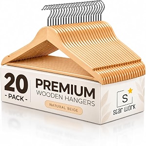 Multi Functional Solid Wooden Suit Hangers 20