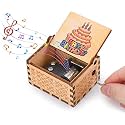 STAR WORK Music Box, Engraved Wooden Music Box Romantic Gifts For Girlfriend Boyfriend Her Him Wife Husband Anniversary Birthday Valentine's Day (Happy Birthday), Kid