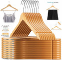 Star Work wooden hanger Wooden Shirt Pack of 20 Hangers For  Shirt