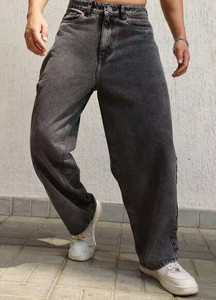 Star4well Relaxed Fit Men Grey Jeans