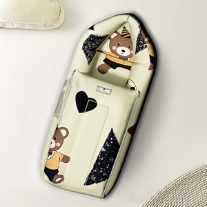 staranddaisy 3 in 1 baby sleeping bag for new bornbaby carrier for new bornsoft and comfortable baby bed for 0-12 monthsfoldable amp washable cotton design -teddy print