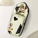 StarAndDaisy 3 in 1 Baby Sleeping Bag for New Born/Baby Carrier for New Born/Soft and Comfortable Baby Bed for 0-12 Months/Foldable &amp; Washable Cotton Design -Teddy Print