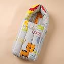 StarAndDaisy 3-in-1 Baby Sleeping Bag for New Born, 0-12 Months Cotton Baby Carry Nest, Baby Bed &amp; Play Mat, New Born Baby Essentials, Portable Infant Sleep Nest for Home &amp; Travel (Animal Print)