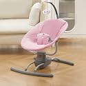 StarAndDaisy 3 in 1 Electric Swing Rocker for New Born Baby 0 to 2 Years Girl &amp; Boy with Detachable Feeding Tray/Backrest Adjustment/Bluetooth Playback (SS-Blue) (Grey) (Pink)