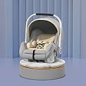 StarAndDaisy 5 in1 Luxury Baby Carry Cot/Car Seat/Bouncer for 0-13Kg Baby (Grey)…