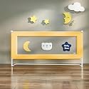 StarAndDaisy Baby Bed Guard Rail with Height Adjustable/Portable Single Side Bed Rail for Toddler's Safety.(1.5m-Yellow)