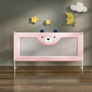 staranddaisy baby bed guard rail with hight adjustableportable single side bed rail for toddler39s safety 15m pink