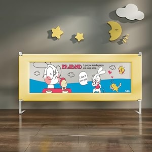 staranddaisy premium height adjustable bed rail guard for kids with one side lifting kid bed rails with snap design and seamless connection with mattress for newborn to 12 years old15m premium 1
