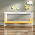 StarAndDaisy Baby Bed Guard Rail with Hight Adjustable/Portable Single Side Bed Rail for Toddler .(1.8m Yellow &amp; Grey)
