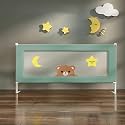 StarAndDaisy Baby Bed Guard Rail with Height Adjustable/Portable Single Side Bed Rail for Toddler's Safety. (1.5m, Blue)
