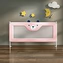 StarAndDaisy Baby Bed Guard Rail with Hight Adjustable/Portable Single Side Bed Rail for Toddler's Safety. (1.5m, Pink)