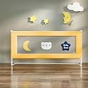 StarAndDaisy Baby Bed Guard Rail with Hight Adjustable/Portable Single Side Bed Rail for Toddler's Safety.(2m-Yellow)