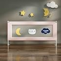 StarAndDaisy Baby Bed Guard Rail with Hight Adjustable/Portable Single Side Bed Rail for Toddler's Safety. (1.8Meter, Pink)