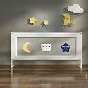 StarAndDaisy Baby Bed Guard Rail with Hight Adjustable/Portable Single Side Bed Rail for Toddler's Safety. (1.5m, Grey.)