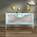 StarAndDaisy Baby Bed Guard Rail with Hight Adjustable/Portable Single Side Bed Rail for Toddler's Safety. (1.5M, Blue.)