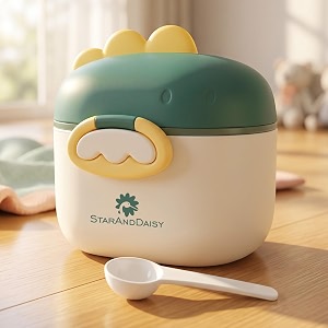 staranddaisy baby milk powder container 500 ml baby formula storage container with measuring scoop airtight milk powder dispenser portable food storage box with handle for travel amp home green