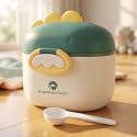 StarAndDaisy Baby Milk Powder Container 500 ML, Baby Formula Storage Container with Measuring Scoop, Airtight Milk Powder Dispenser, Portable Food Storage Box with Handle for Travel & Home (Green)