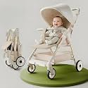StarAndDaisy Baby Stroller for 0-3 years Newborn &amp; Toddler / Travel Pram for baby with foldable 360° Swivel Lockable Front Wheels, Multi-Level Recline &amp; Adjustable Footrest , Safety Harness , Removable Tray Belt.