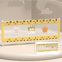StarAndDaisy Baby Bed Guard Rail with Hight Adjustable/Portable Single Side Bed Rail for Toddler's Safety. (1.8m, Yellow.)