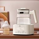 StarAndDaisy Electric Glass Kettle, Small Mini Coffee Tea Kettle with Temperature Settings, Fast Boiling Hot Water with Auto Shut-Off & Anti Scald Handle.
