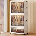 StarAndDaisy Kids Foldable Wardrobe/Multifunctional Plastic Storage Cabinet – Dustproof Organizer for Clothes, Toys &amp; Books