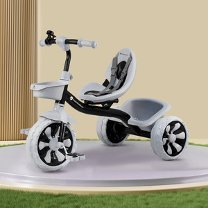 staranddaisy kids tricycle ride on with bell  dual storage basket  360 rotating handlebar tricycle