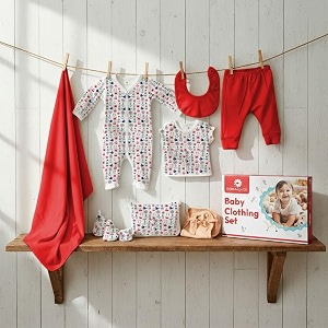 staranddaisy new born baby clothes 0-6 months gift set- soft pure cotton baby gifts newbornperfect newborn baby gift set for boys amp girls boat print