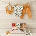 StarAndDaisy New Born Baby Clothes 0-6 Months Gift Set of 8 / Soft Pure Cotton Baby Gifts Newborn/Perfect Newborn Baby Gift Set for Boys &amp; Girls