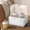 StarAndDaisy Baby Bottle Sterilizer & Dryer for Feeding Bottles | BPA-Free Electric Steam Sterilizer | 6 Bottle Capacity | 4-in-1 Multifunction Sterilizer, Dryer & Storage for Baby Bottles and Accessories (White)